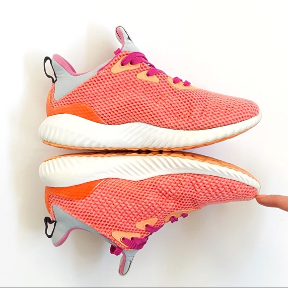 adidas Shoes | Adidas Alphabounce Peach Pink Gray Lace Up Shoes | Poshmark